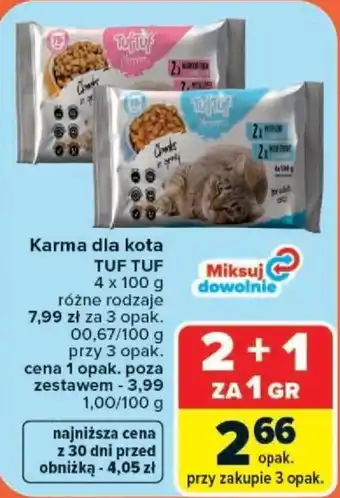 Carrefour Karma dla kota TUF TUF oferta