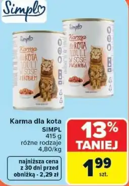 Carrefour Karma dla kota SIMPL oferta
