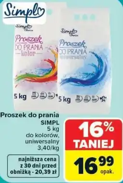 Carrefour Proszek do prania SIMPL uniwersalny oferta