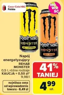 Carrefour Napój energetyzujący REHAB MONSTER oferta