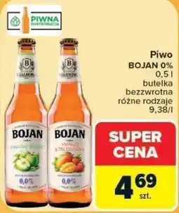 Carrefour Piwo BOJAN 0% oferta