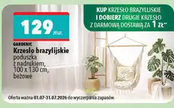 Biedronka Gardenic Krzesło brazylijskie poduszka z nadrukiem oferta