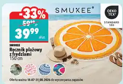 Biedronka Smukee Ręcznik plażowy z frędzlami oferta