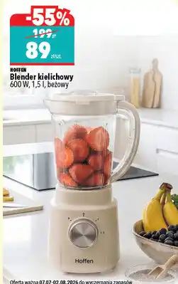 Biedronka Hoffen Blender kielichowy 600 W, 1,5 l, beżowy oferta