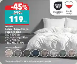 Biedronka Pościel bawełniana Detexpol Pure Eco Line oferta