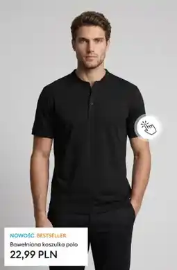 Sinsay Bawełniana koszulka polo oferta