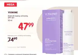 Rossmann Krem do twarzy ochronny SPF 50+ Yoskine Longevity Ikigai Renew oferta