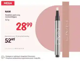 Rossmann Korektor pod oczy rozświetlający Nam oferta