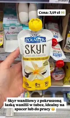 Dino Jogurt typu islandzkiego Skyr Polmlek waniliowy z pokruszoną laską wanilii oferta