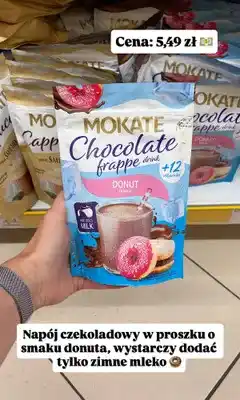 Dino Napój czekoladowy w proszku Mokate Chocolate frappe drink Donut oferta