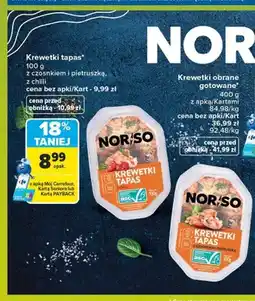 Carrefour Krewetki tapas Nor/So z czosnkiem i pietruszką oferta