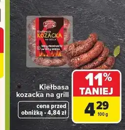 Carrefour Kiełbasa kozacka na grill Pekpol oferta