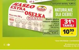 Carrefour Masło ekstra Sobik Osełka Górska oferta