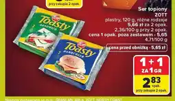 Carrefour Ser topiony Zott Toasty Sandwich plastry oferta