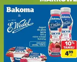 Carrefour Jogurt do picia Skyr Bakoma & E.Wedel truskawka stracciatella oferta