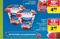 Carrefour Jogurt Skyr Bakoma & E.Wedel truskawka stracciatella oferta