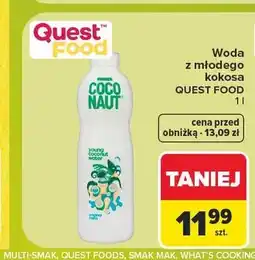 Carrefour Woda z młodego kokosa Quest Food Coco Naut oferta