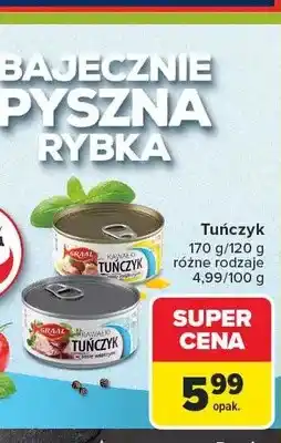Carrefour Tuńczyk kawałki w oleju roślinnym Graal oferta