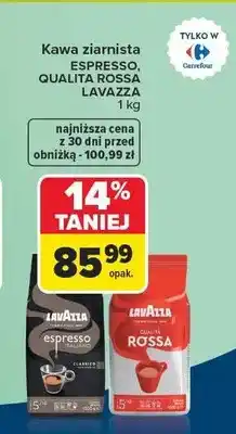 Carrefour Kawa ziarnista Lavazza Espresso Italiano Classico oferta