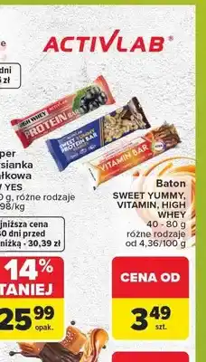 Carrefour Baton proteinowy High Whey Activlab oferta