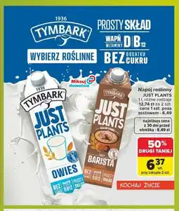 Carrefour Napój owsiany Barista Tymbark Just Plants oferta