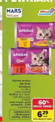 Carrefour Karma mokra dla kota Whiskas oferta