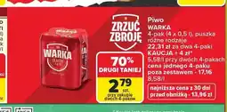Carrefour Piwo Warka Classic 4-pak oferta