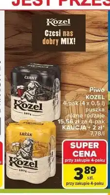 Carrefour Piwo Kozel Černý 4-pak oferta