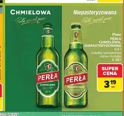Carrefour Piwo Perła Niepasteryzowana oferta