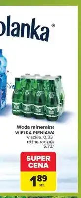Carrefour Woda mineralna Staropolanka Wielka Pieniawa oferta