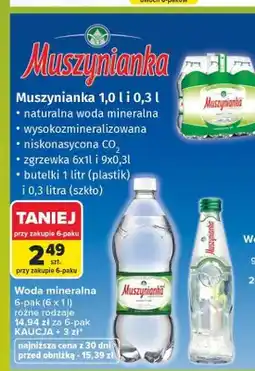 Carrefour Woda mineralna Muszynianka 6-pak oferta