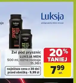 Carrefour Żel pod prysznic Luksja Men Sport 3w1 oferta