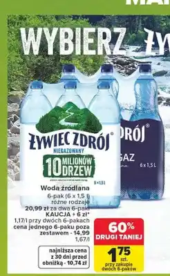 Carrefour Woda źródlana Żywiec Zdrój 6-pak oferta