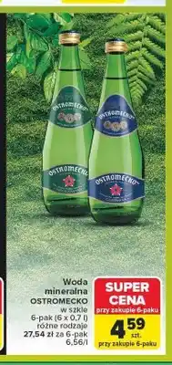 Carrefour Woda mineralna Ostromecko gazowana 6-pak oferta