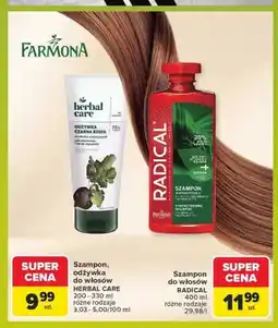 Carrefour Odżywka do włosów Farmona Herbal Care Czarna Rzepa oferta