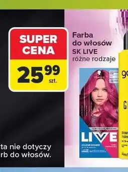 Carrefour Farba do włosów Schwarzkopf Live oferta
