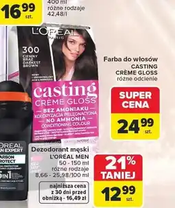 Carrefour Farba do włosów L'Oréal Paris Casting Crème Gloss oferta