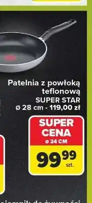Carrefour Patelnia z powłoką teflonową Tefal Super Star 24 cm oferta