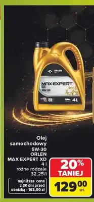 Carrefour Olej samochodowy Orlen Max Expert XD 5W-30 oferta