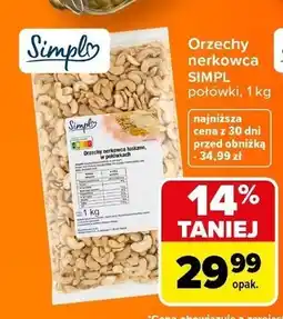 Carrefour Orzechy nerkowca Simpl połówki oferta