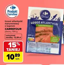 Carrefour Łosoś atlantycki marynowany z koprem Carrefour Classic oferta