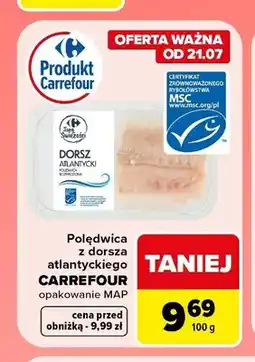 Carrefour Polędwica z dorsza atlantyckiego Carrefour oferta
