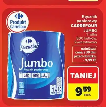 Carrefour Ręcznik papierowy Carrefour Jumbo oferta
