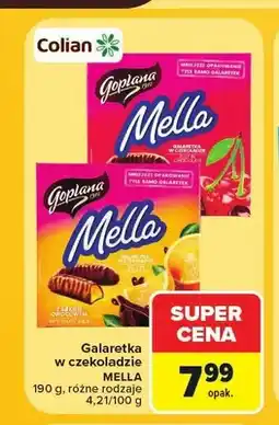 Carrefour Galaretka w czekoladzie Mella wiśniowa Goplana oferta