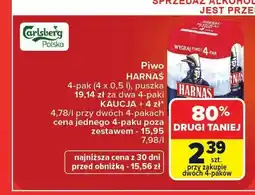 Carrefour Piwo Harnaś 4-pak oferta
