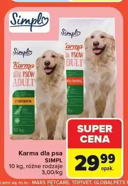 Carrefour Karma dla psa Simpl z drobiem oferta