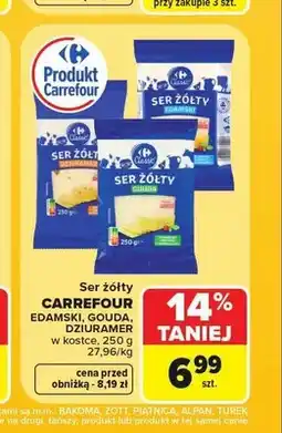 Carrefour Ser żółty Edamski Carrefour Classic oferta