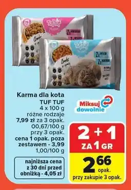 Carrefour Karma dla kota TUF TUF 4-pak oferta
