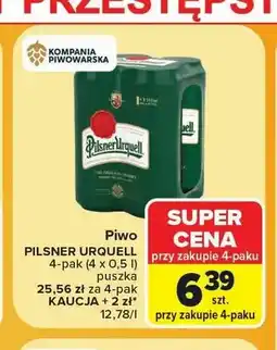 Carrefour Piwo Pilsner Urquell 4-pak oferta