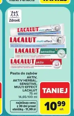Carrefour Pasta do zębów Lacalut Aktiv Herbal oferta